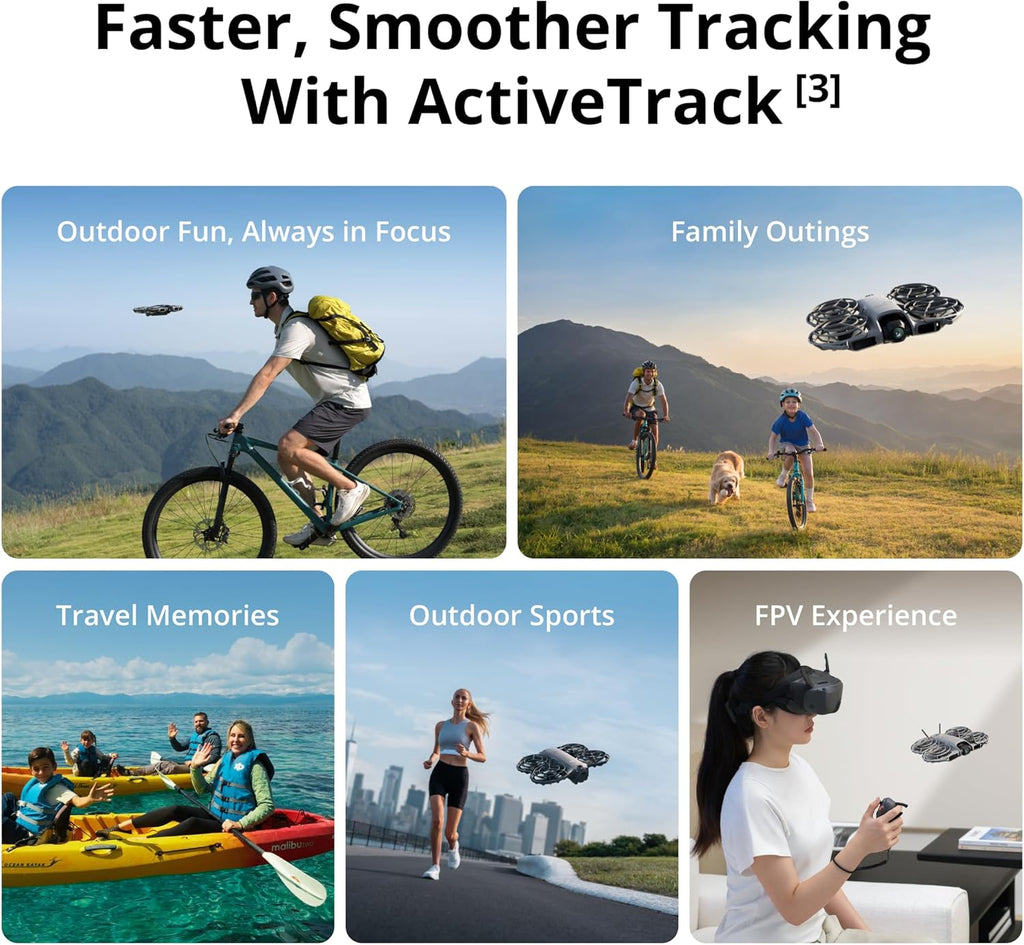 DJI Neo 2 (Drone Only), Lightweight 4K Drone with Camera | Palm Takeoff & Landing, Gesture Control, Activetrack, Omnidirectional Obstacle Sensing
