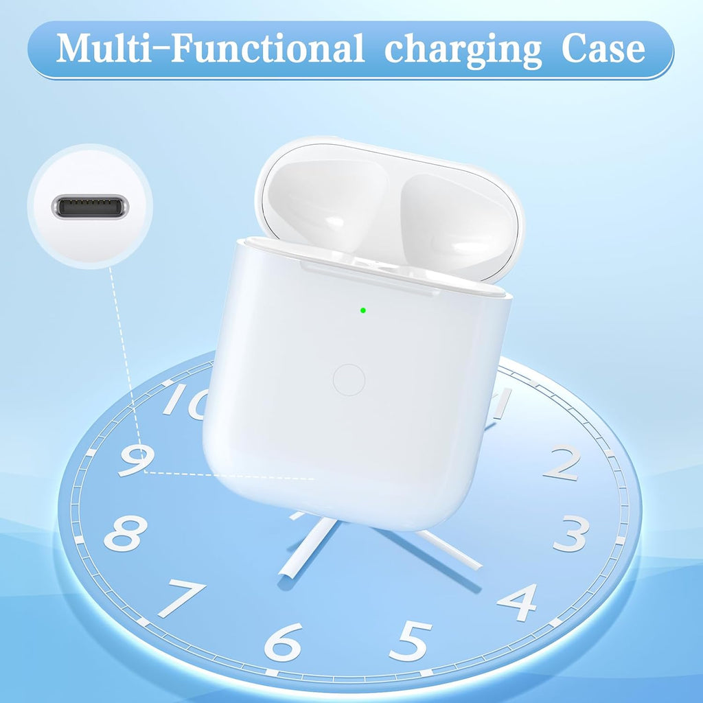 Replacement Airpods 1 St & 2Nd Generation Airpod Charging Case, Wireless Airpod Replacement Case with Bluetooth Pairing Sync Button, Airpods 1/2 Charging Cases Only, Airpods 1Rd Generation Case