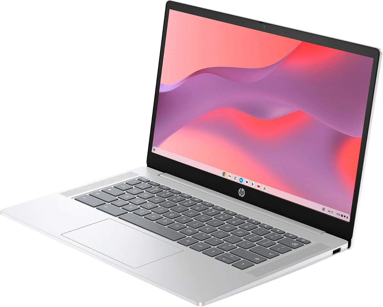 Hp 14 Inch Chromebook Intel N200, 4GB RAM, 128GB Ufs (Silver) | 14-Inch HD Chrome Os, 4GB LPDDR5, Intel UHD Graphics, WI-FI 6, 720P Camera