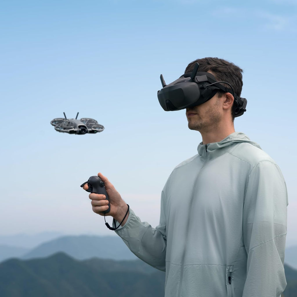 DJI Neo 2 Motion Fly More Combo with RC Motion 3 & Goggles N3 | Stable Transmission with Digital Transceiver, 4K Drone for Beginners, FPV Flying, 3 Batteries