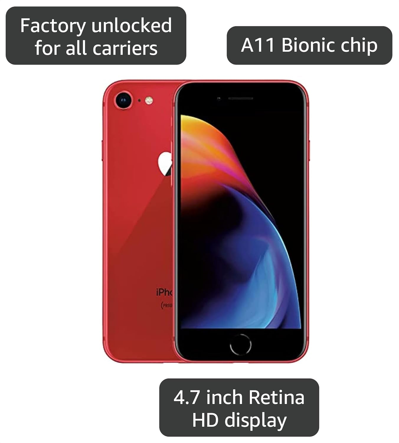 Apple Iphone 8 64GB Unlocked - Red